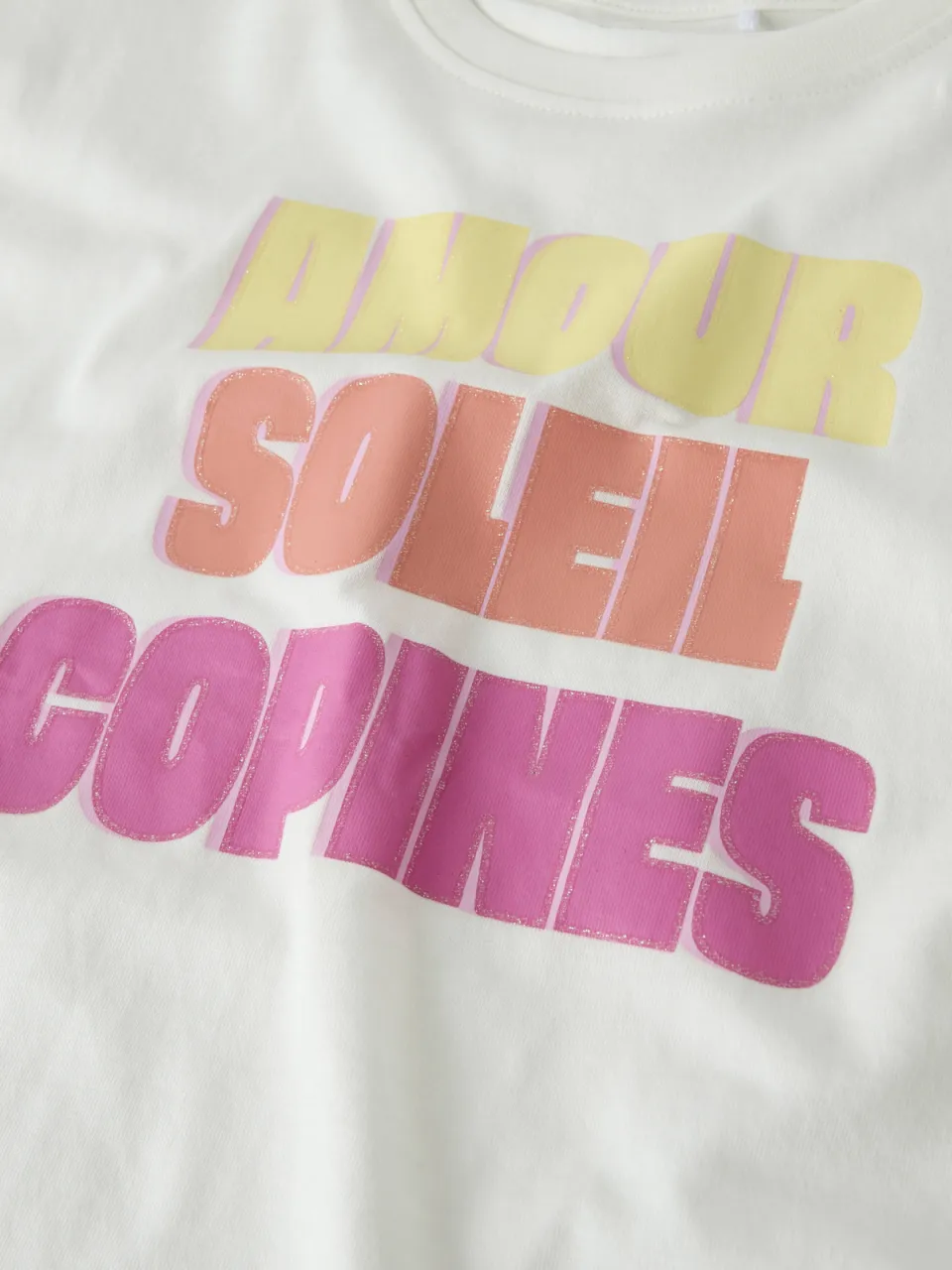 NAME IT T-shirt met tekstprint wit, foto 4