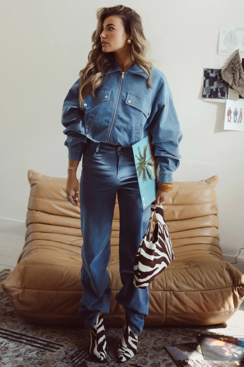 Studio AMAYA X Sofie Graafland straight leg broek - blauw, foto 6