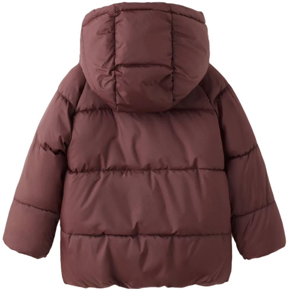 Mango Kids gewatteerde winterjas donkerrood, foto 2