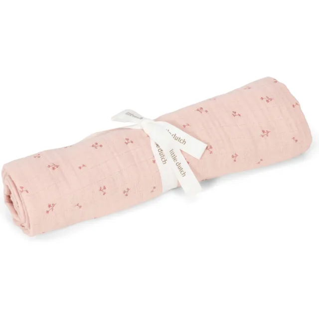 Little Dutch hydrofiele swaddle doek Pure Blossom roze