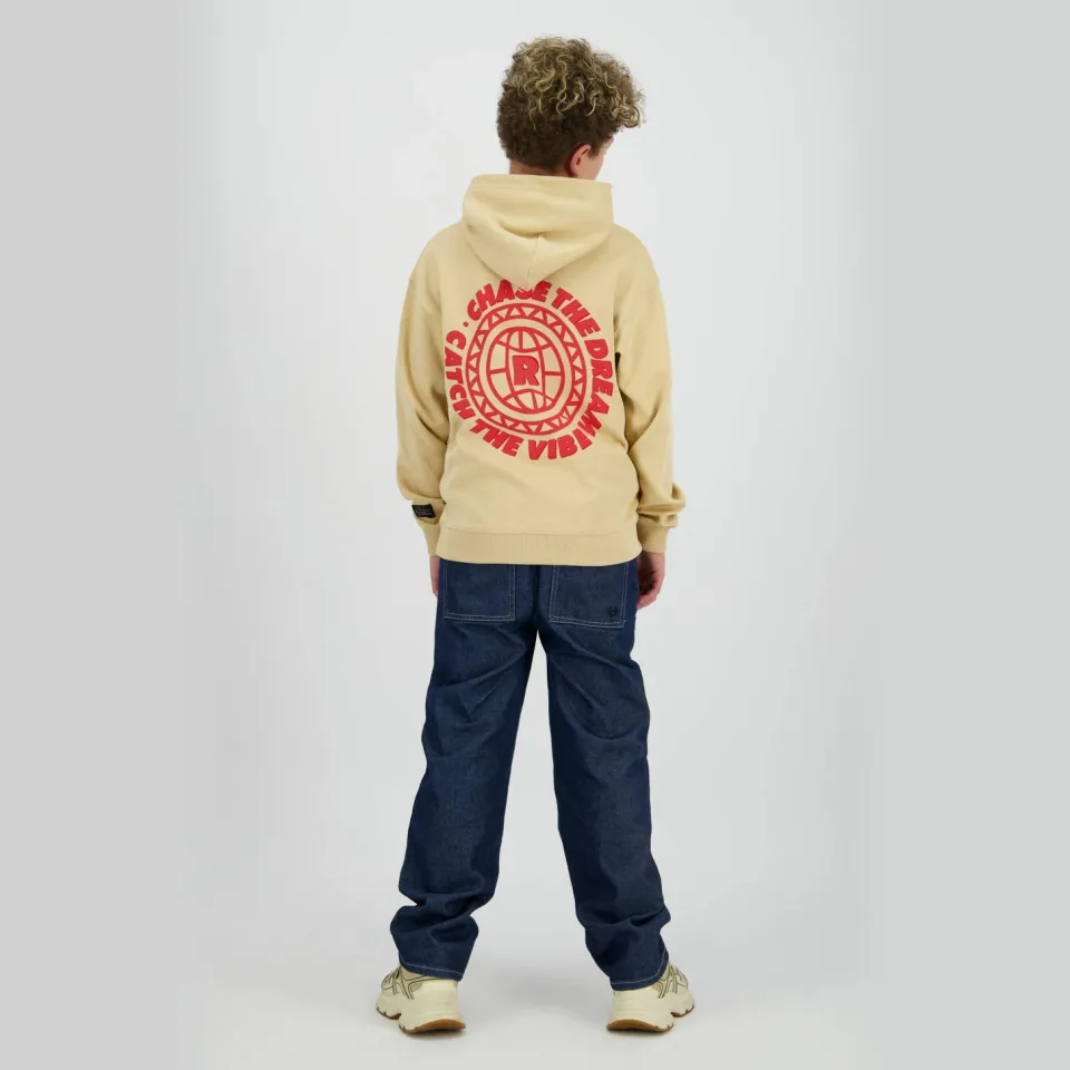 Raizzed hoodie met backprint beige, foto 5