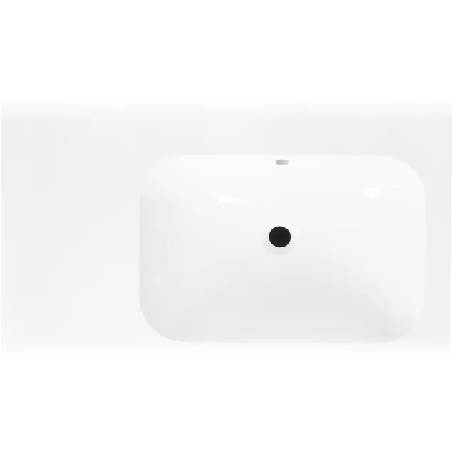 Best Design Wastafel Best Design tbv Splash Meubels 80cm Zonder Kraangat Glans Wit