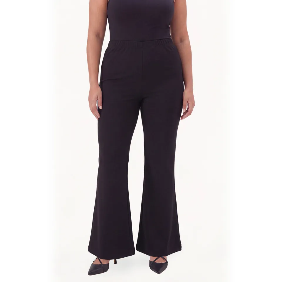 Yoek bootcut pantalon zwart, foto 3