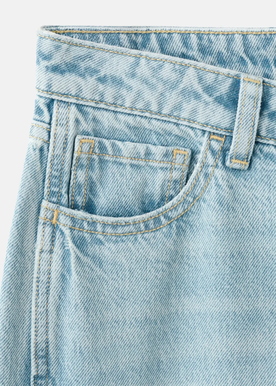 Mango TEEN wide leg jeans - lichtblauw, foto 5