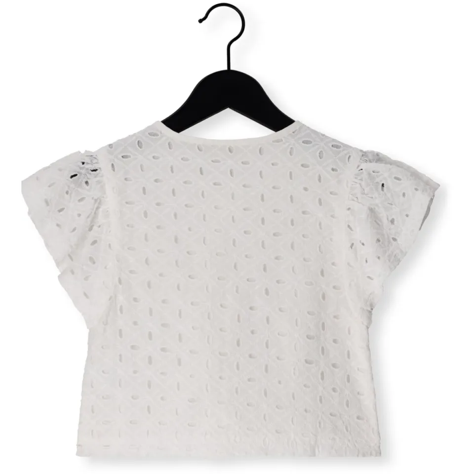 Like Flo Charlotte broderie blouse wit, foto 2