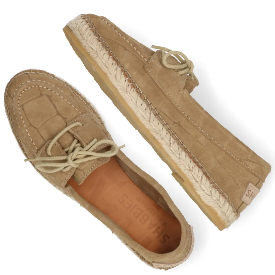 Shabbies Amsterdam Elche Cruise espadrille Suède Zand, foto 5