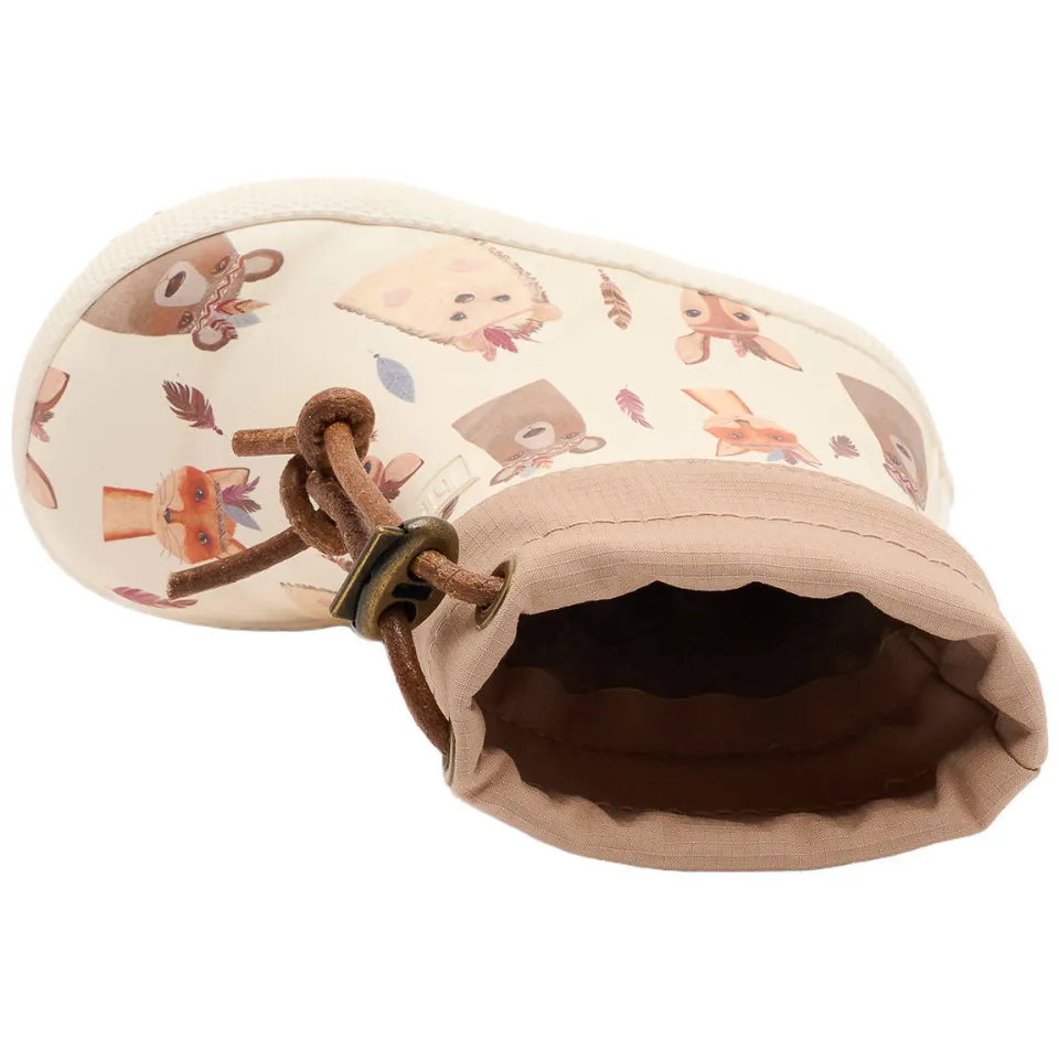 Bisgaard regenlaarzen met print - ecru/beige, foto 4