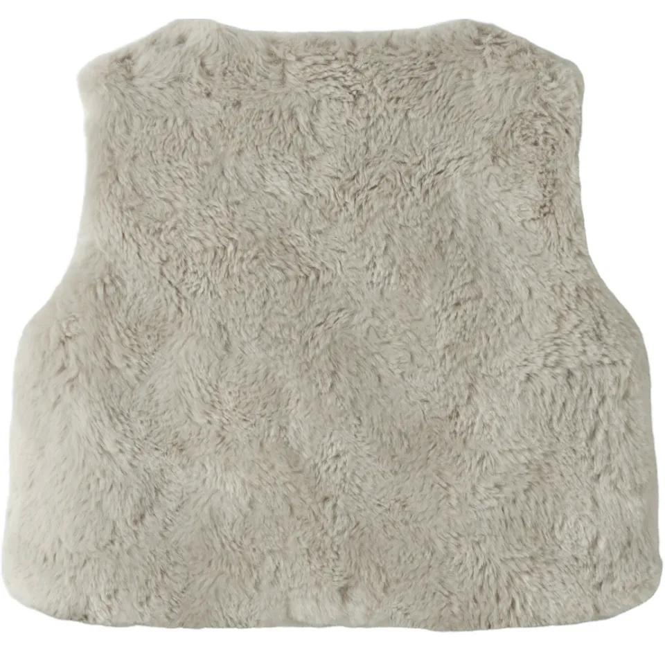 NAME IT MINI gilet - beige, foto 2