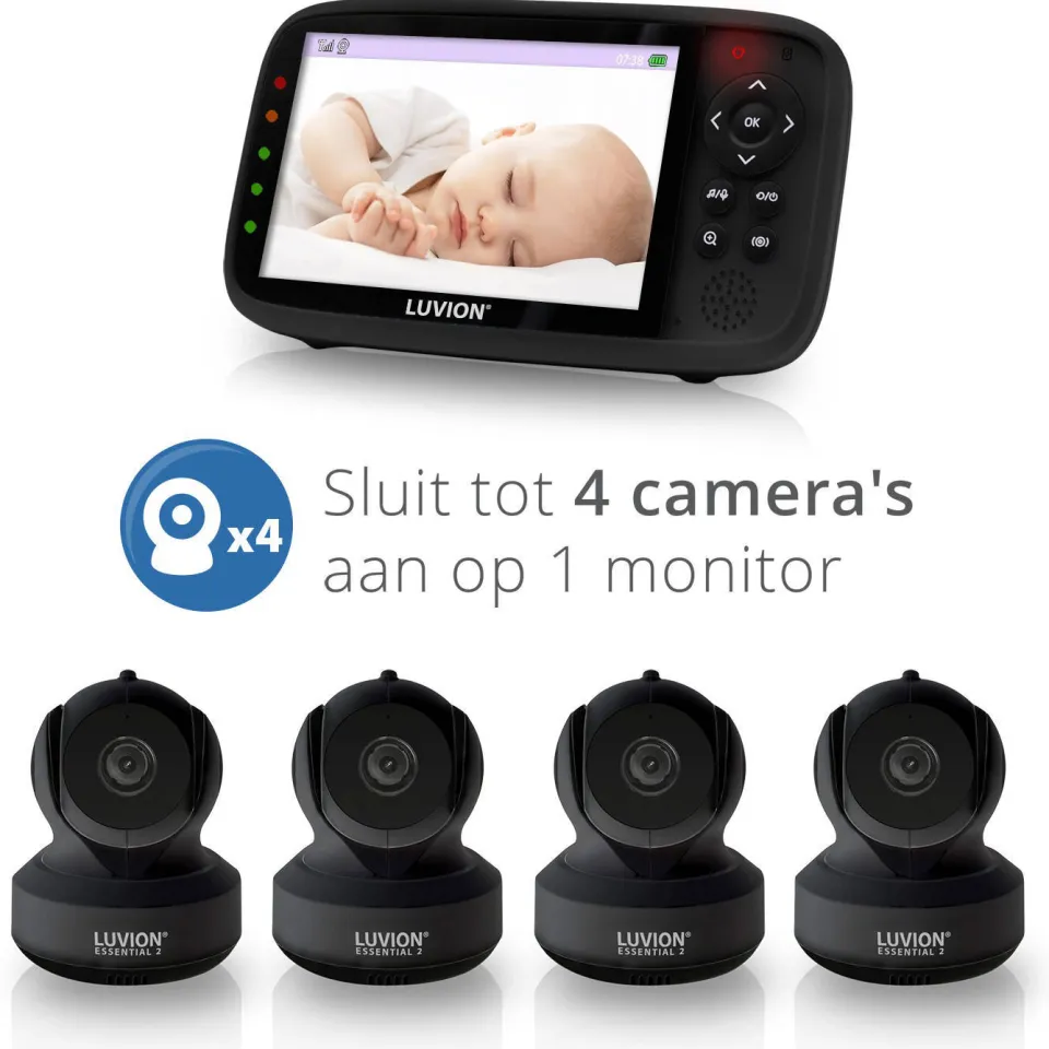 Luvion Essential 2 Black babyfoon met camera, foto 4