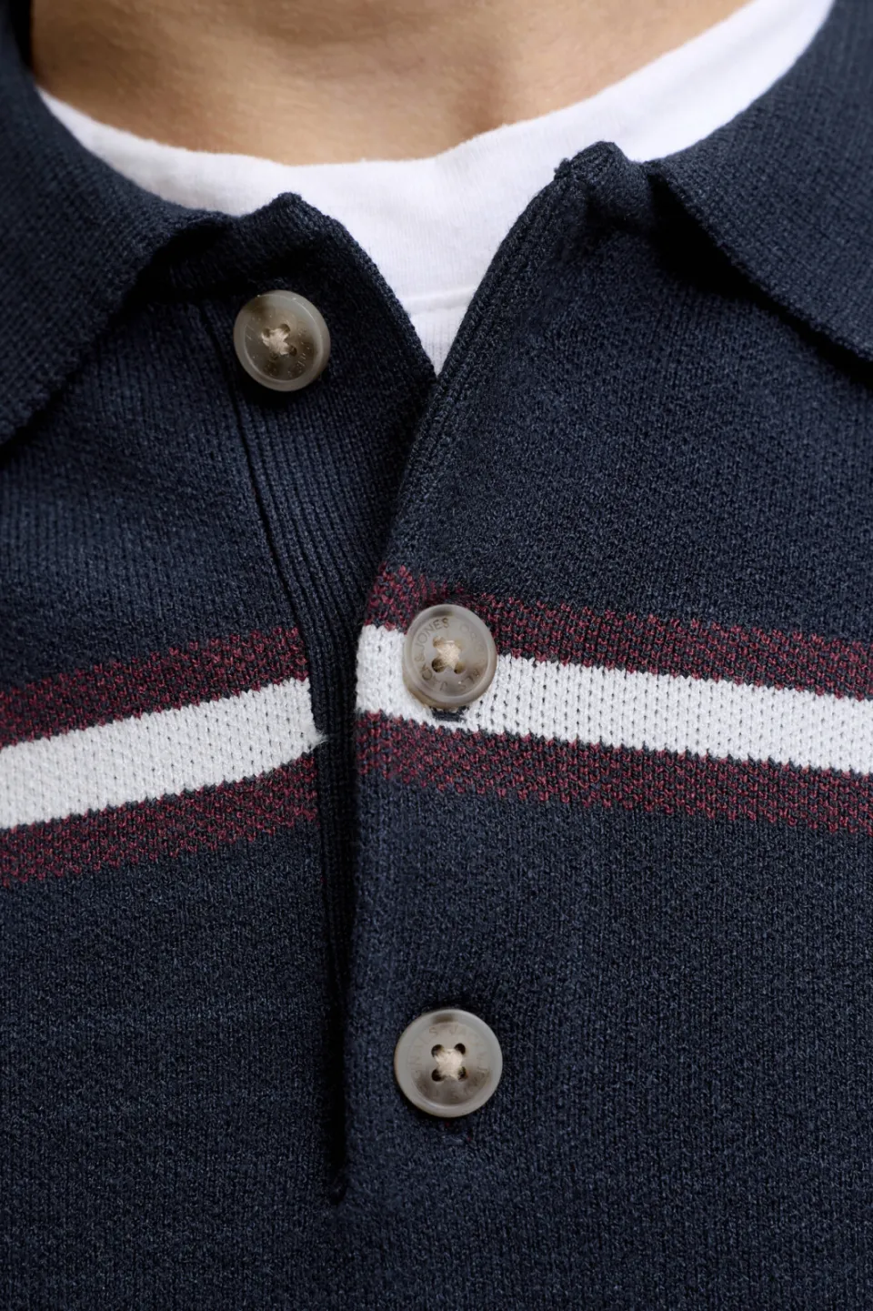 Jack & Jones JUNIOR gebreide gestreepte trui - donkerblauw, foto 5