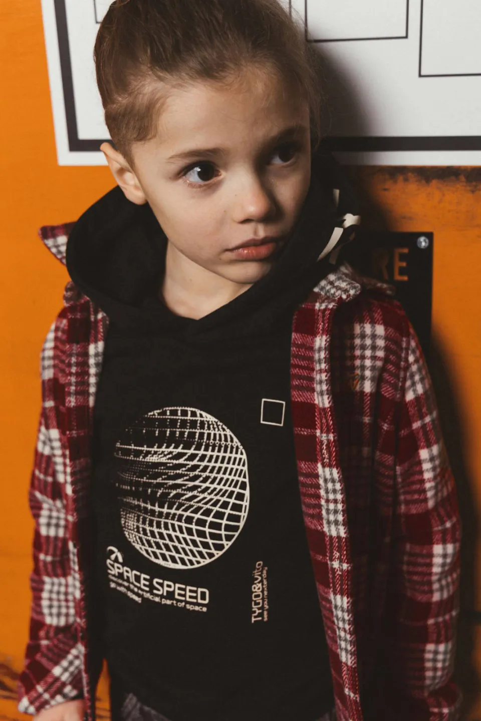 TYGO & vito flanel relaxed fit geruit overhemd - donkerrood