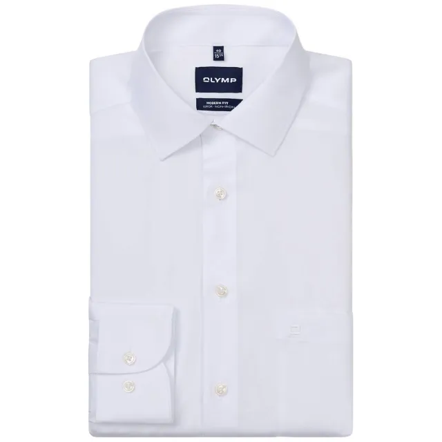 Olymp zakelijk overhemd poplin Luxor modern fit wit