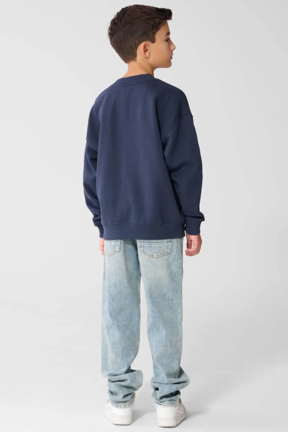 Shoeby tapered jeans met slijtage - lichtblauw, foto 3