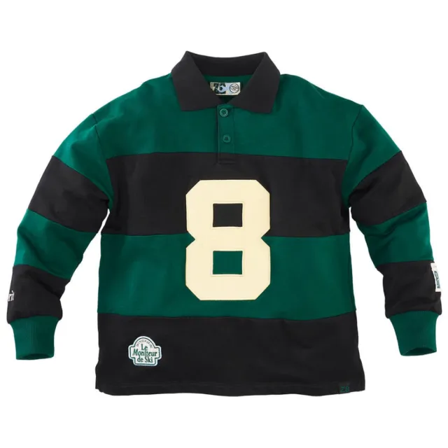 Z8 kids sweater Booker donkergroen/zwart