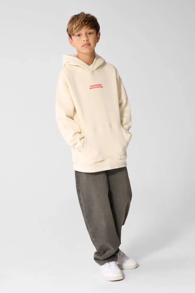 Shoeby hoodie met tekstprint - off white