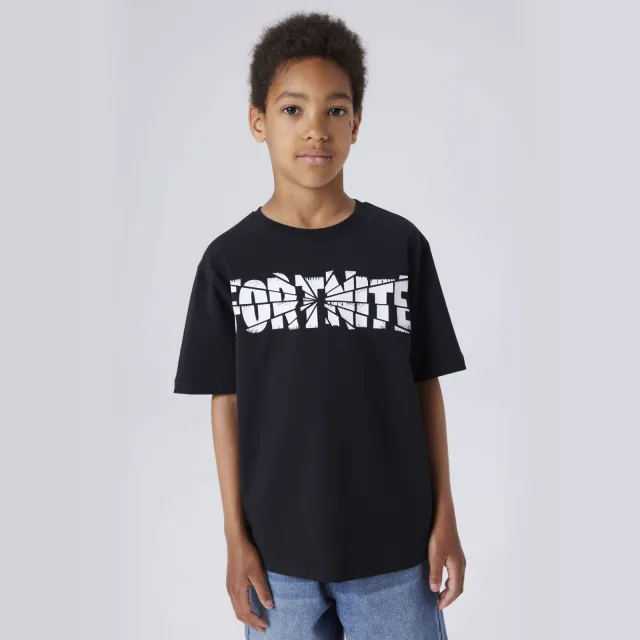 NAME IT KIDS Fortnite T-shirt zwart