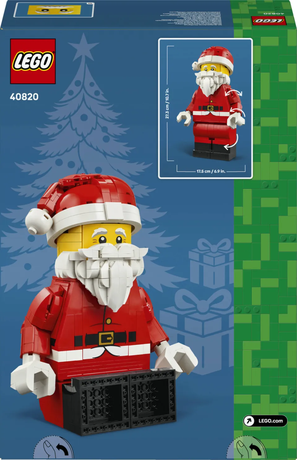 Lego Seasons and Occasions Grote Minifiguur van de Kerstman - Kerst Speelgoed voor Kinderen 40820, foto 7