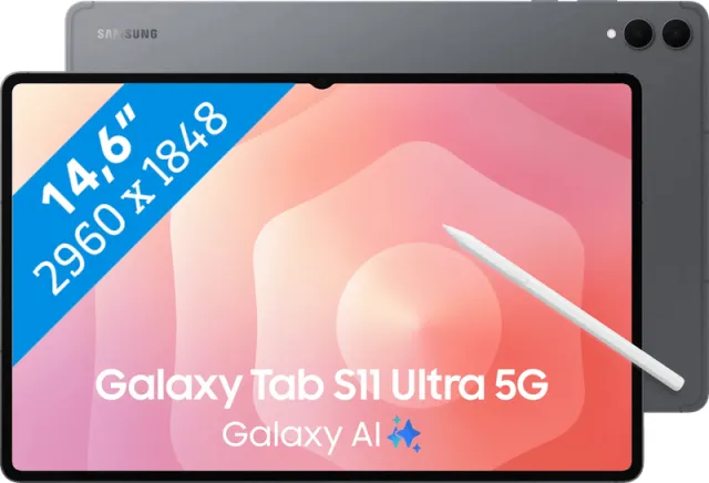 Samsung Galaxy Tab S11 Ultra 14,6 inch 512GB Wifi + 5G Grijs