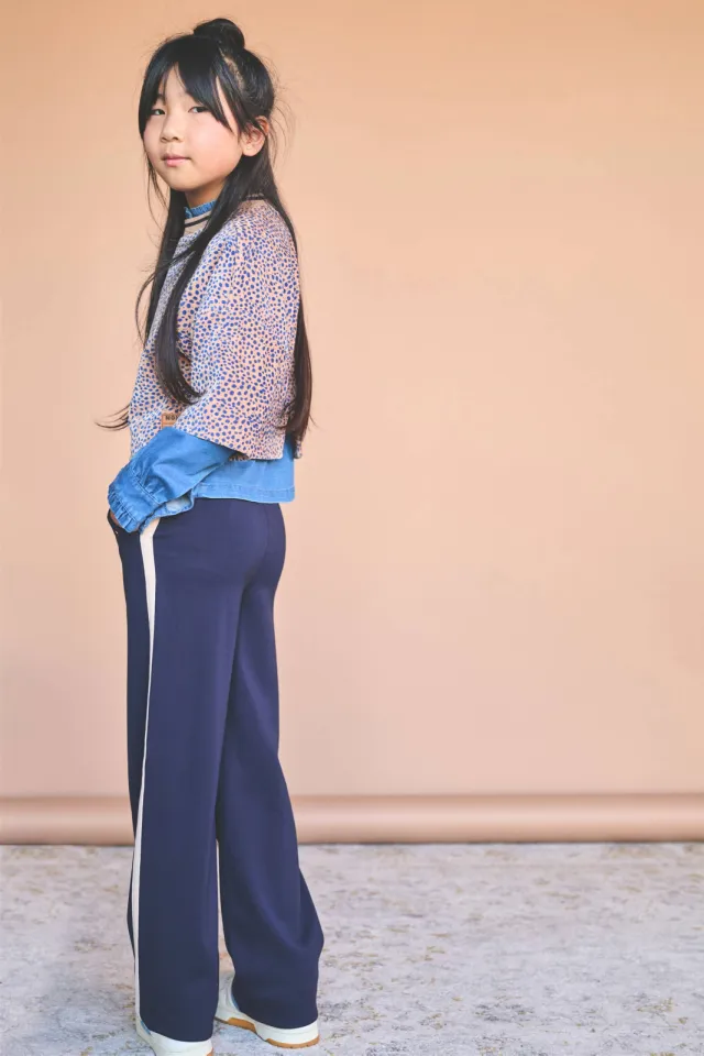 Nono Sayla broek donkerblauw