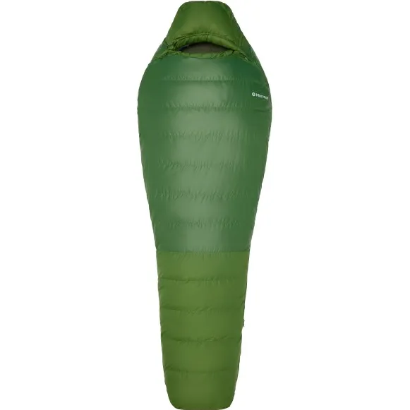 Marmot Mad River 30 donzen slaapzak groen Foliage/Rosin Green
