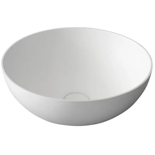 Sapho Waskom Sapho Thin Rond 39x14.5 cm Solid Surface Wit