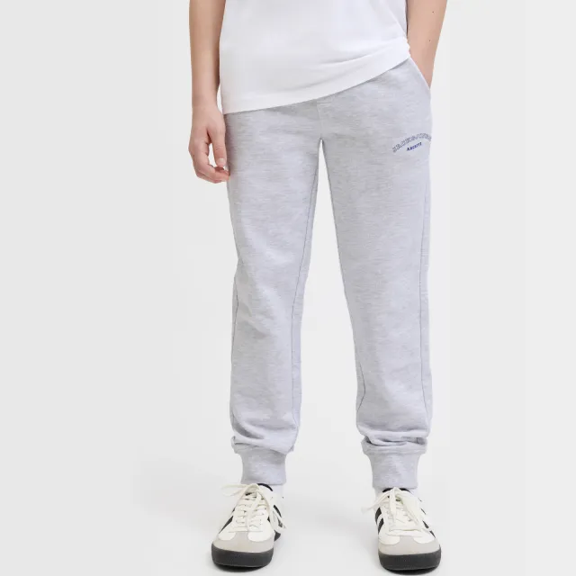 Jack & Jones JUNIOR joggingbroek lichtgrijs melange, foto 4