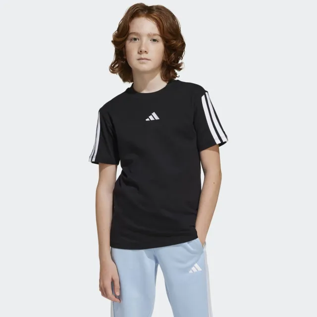 Adidas 3-Stripes t-shirt zwart Zwart / wit