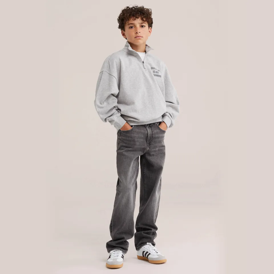 WE Fashion Blue Ridge loose fit jeans grey denim