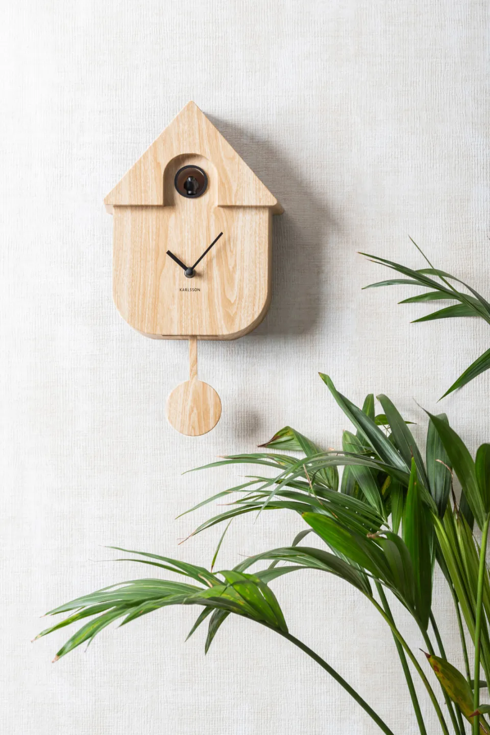 Karlsson Modern Cuckoo wandklok lichtbruin, foto 4