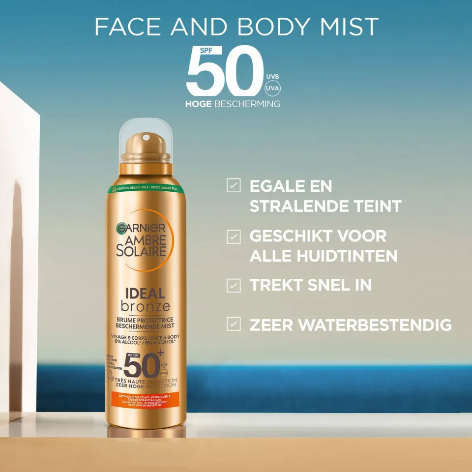 Garnier Ambre Solaire Ideal Bronze beschermende zonnemist SPF50+, foto 6