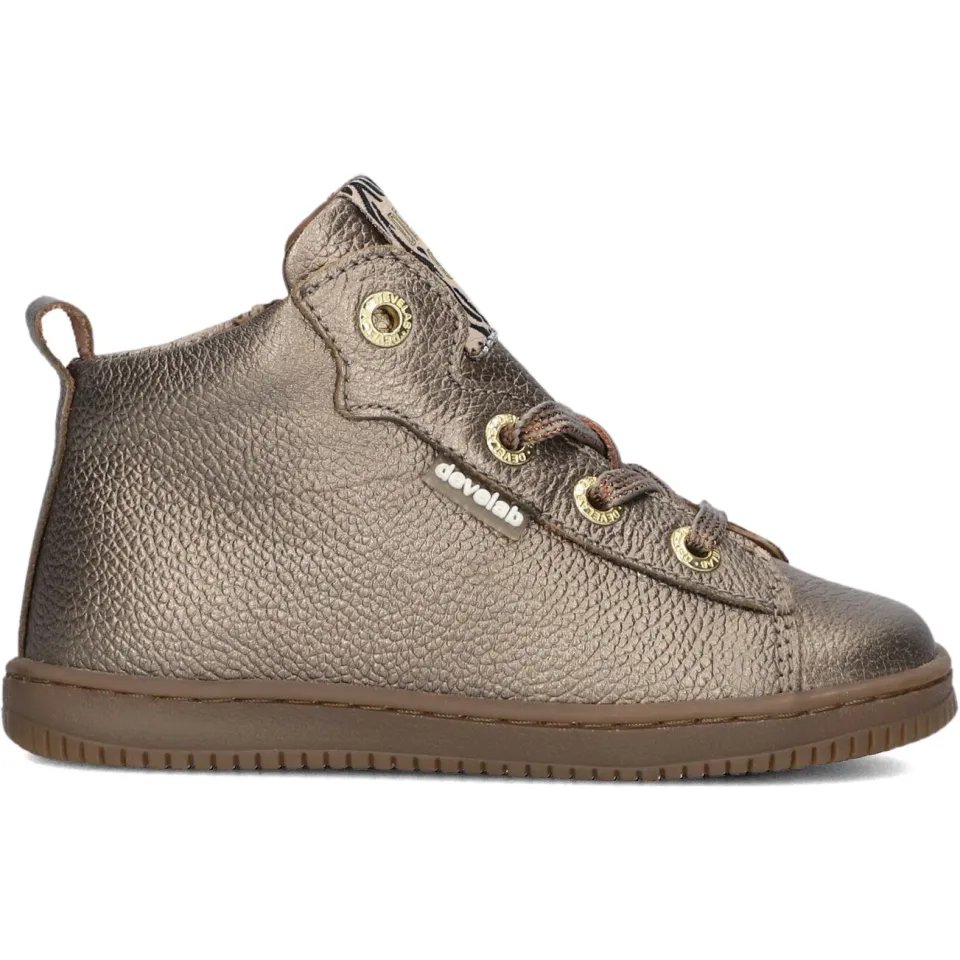Develab 44350 hoge sneakers goud, foto 2
