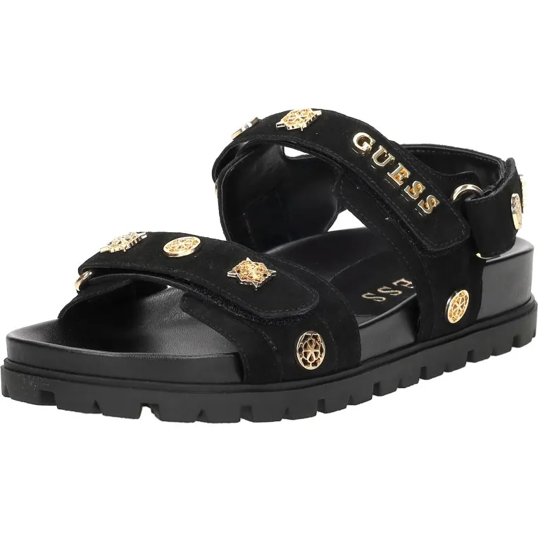 Guess Florizi platte sandalen zwart, foto 3