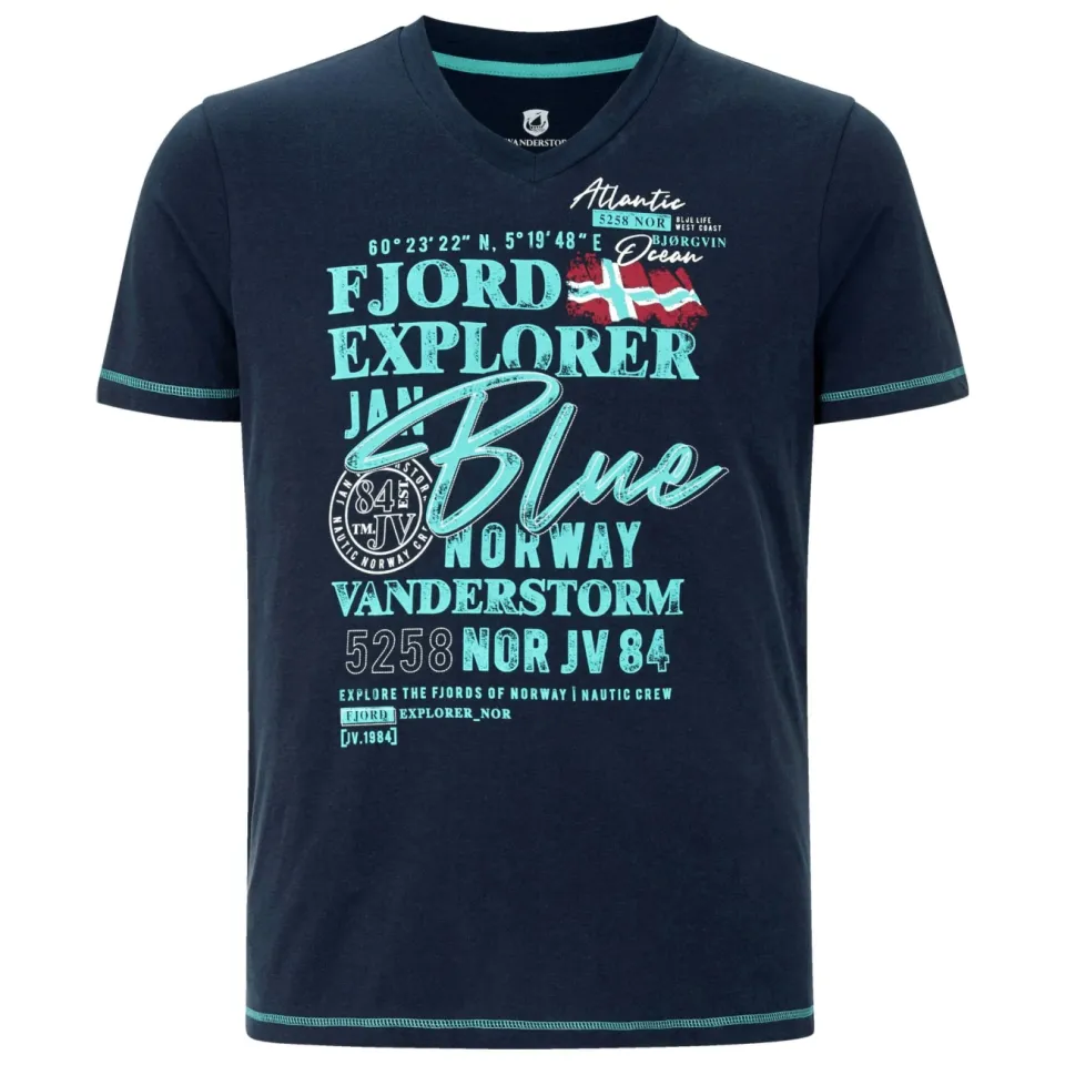 Jan Vanderstorm NORDGER t-shirt donkerblauw, foto 2