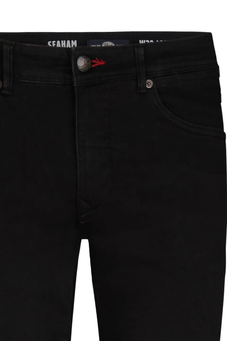 Petrol Industries slim fit jeans SEAHAM met riem zwart, foto 7