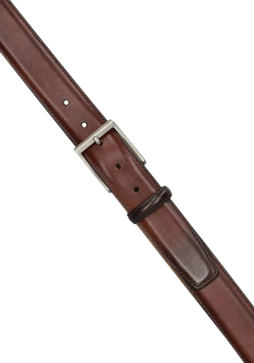 Magnanni 1078 leren riem bruin, foto 2
