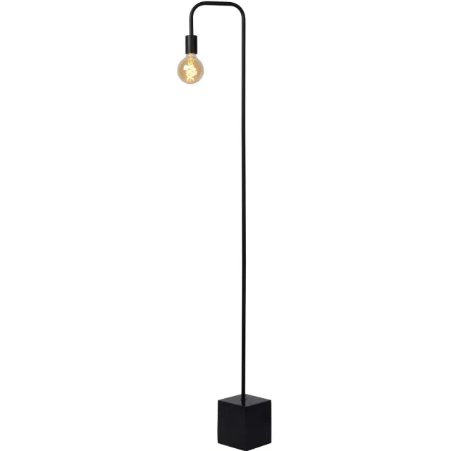 Lucide LORIN - Vloerlamp - 1xE27 - Zwart