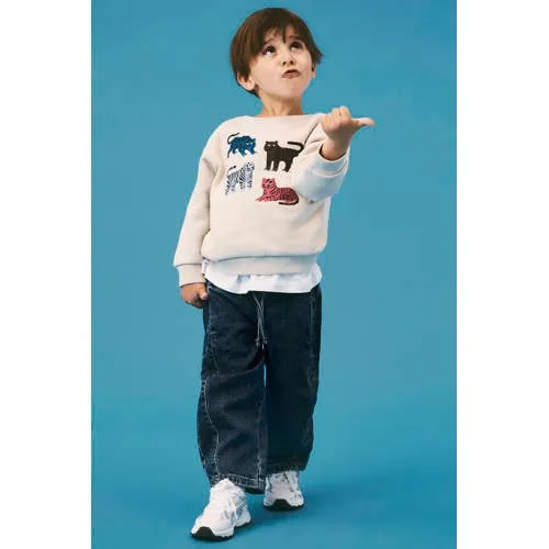 NAME IT MINI sweater met print - ecru, foto 2