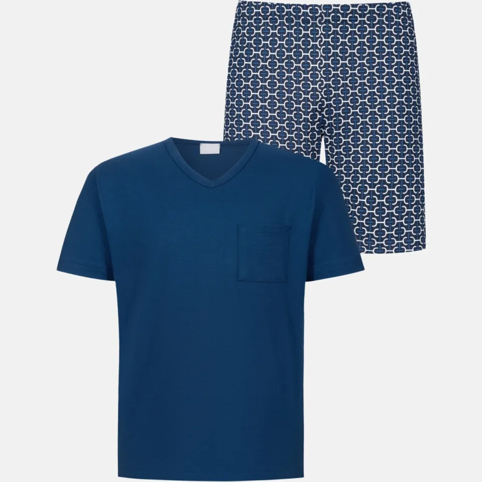 Mey korte pyjama donkerblauw blauw, foto 2
