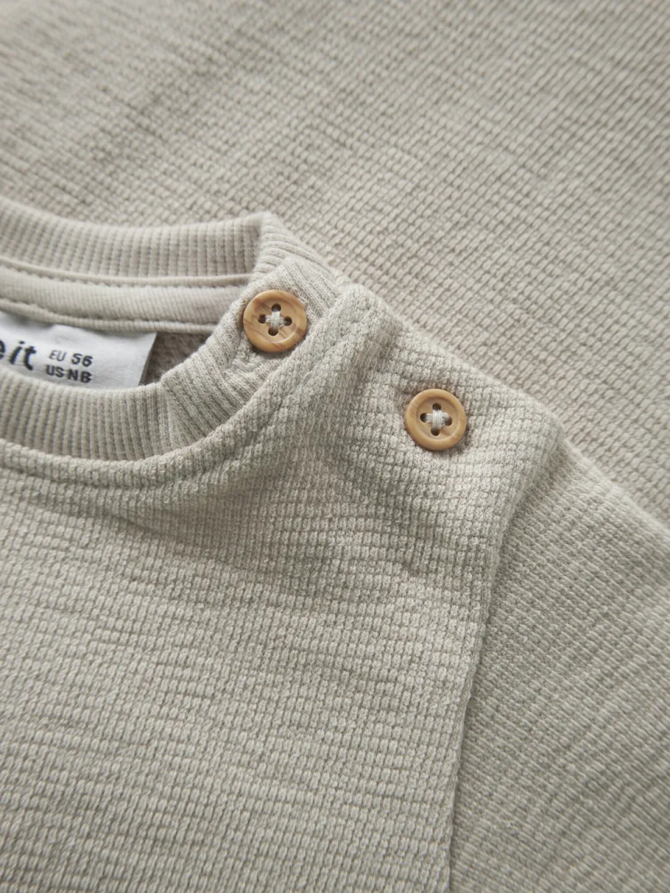 NAME IT BABY rechtvallende sweater - beige, foto 3
