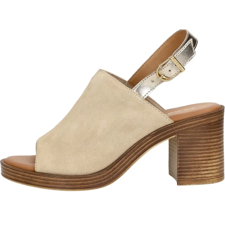 Tamaris sandalen met hak beige, foto 2