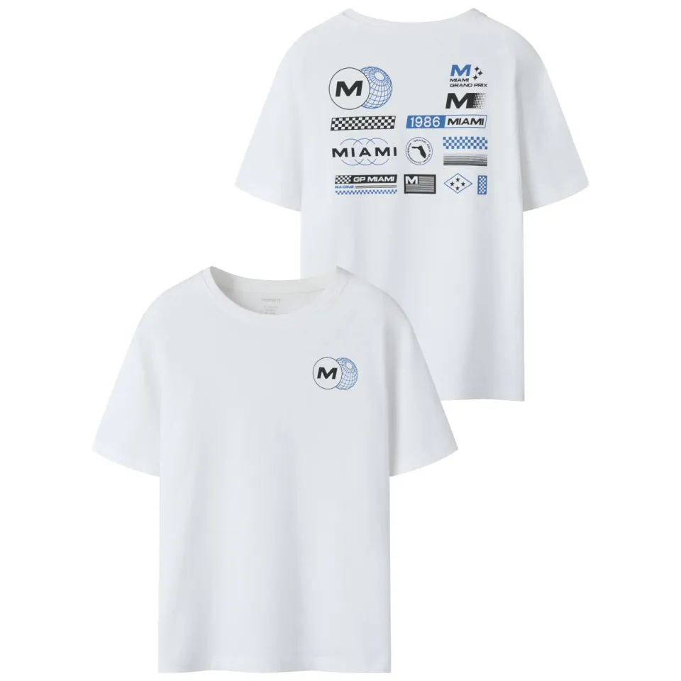 NAME IT t-shirt met backprint wit, foto 7