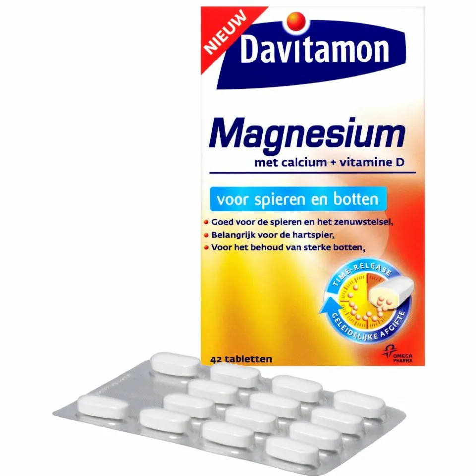 Davitamon Magnesium met calcium en vitamine D tabletten, foto 2