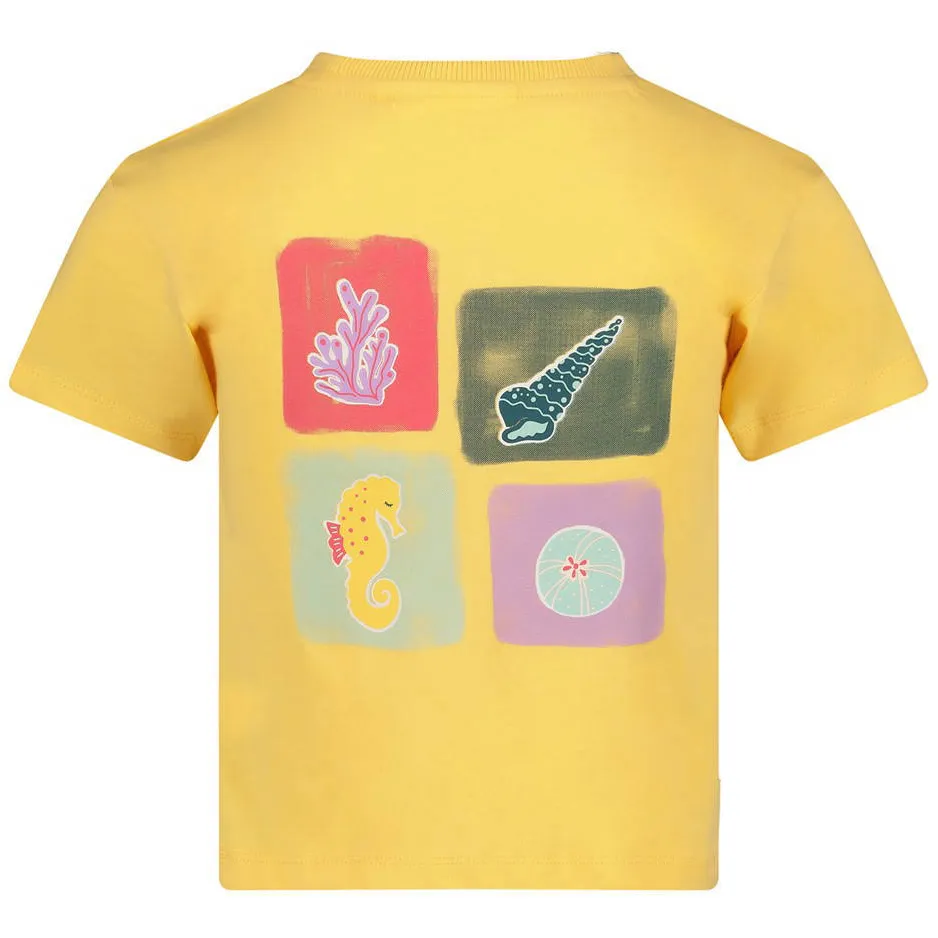 Jubel Lazy Lagoon T-shirt met backprint geel, foto 4
