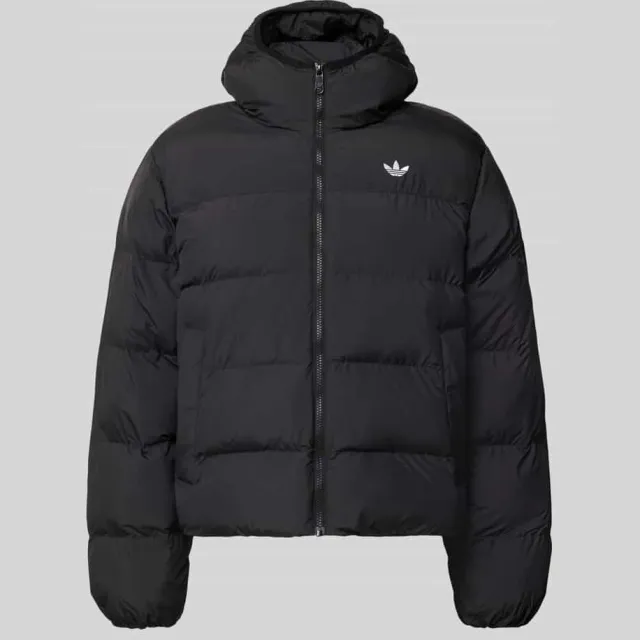 Adidas Regular fit gewatteerd jack met logodetail Zwart