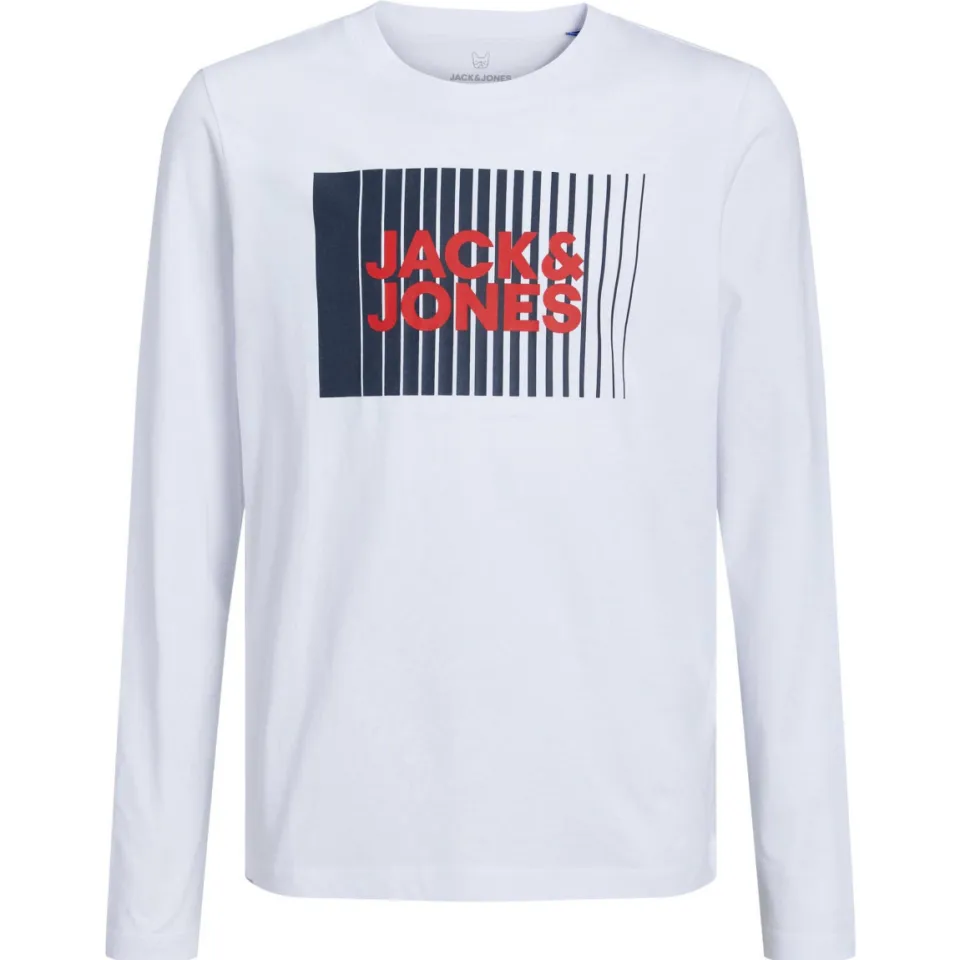Jack & Jones longsleeve JJECORP wit, foto 2