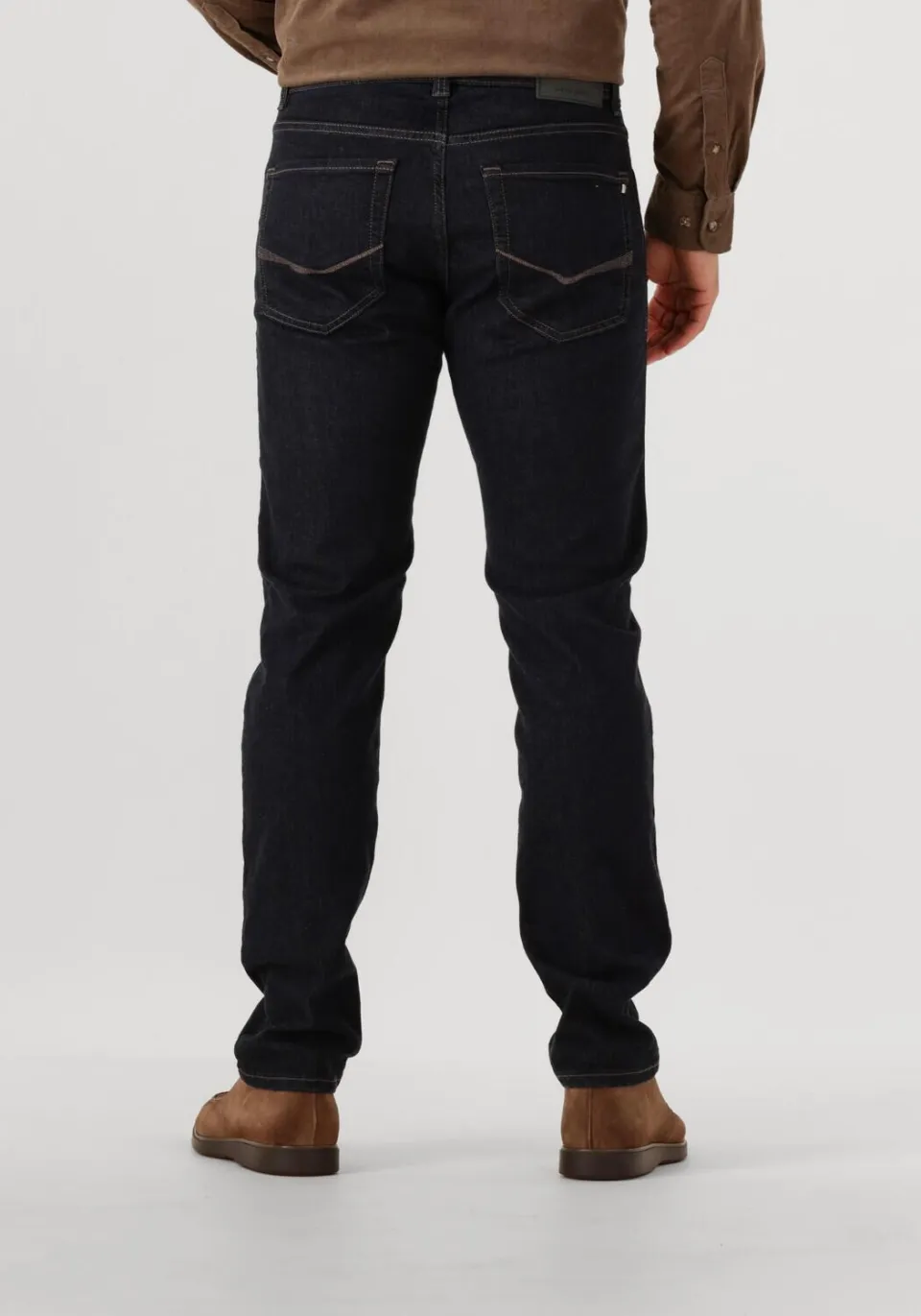 Pierre Cardin Lyon tapered jeans donkerblauw blauw/zwart stonewash, foto 5