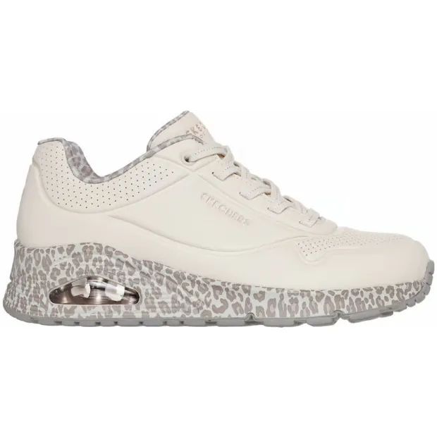 Skechers Uno Safari Time sneakers beige Wit