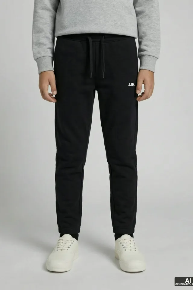 JJ Rebel JUNIOR regular casual broek zwart