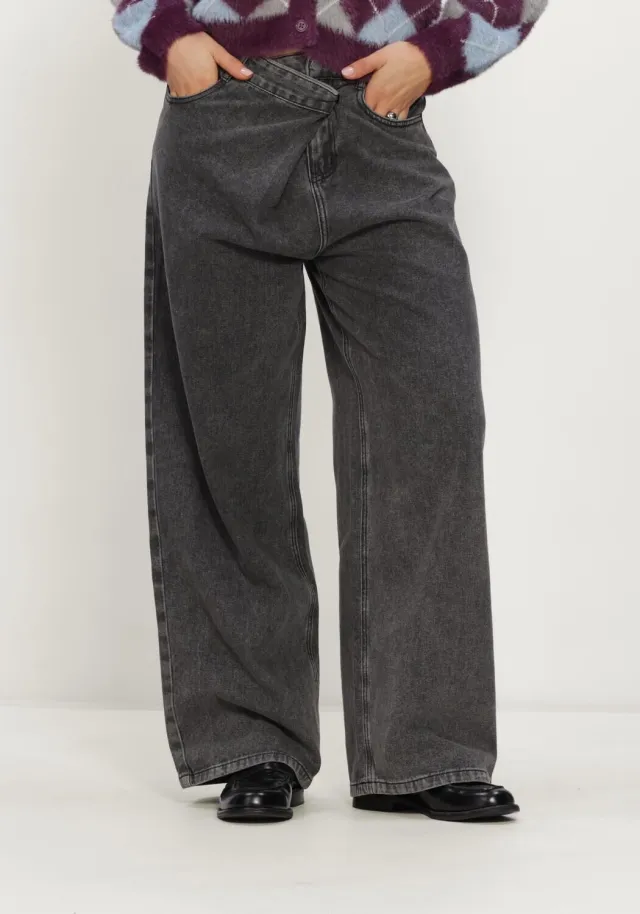 Refined Department Dames Jeans Ladies Woven Denim Jelene - Grijs
