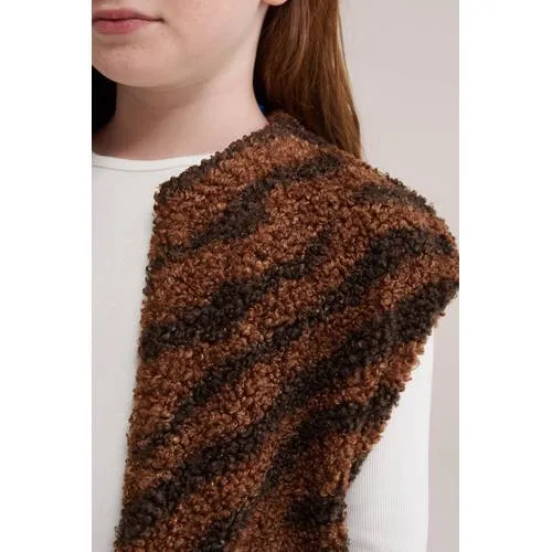 WE Fashion teddy gilet met zebraprint - bruin, foto 5